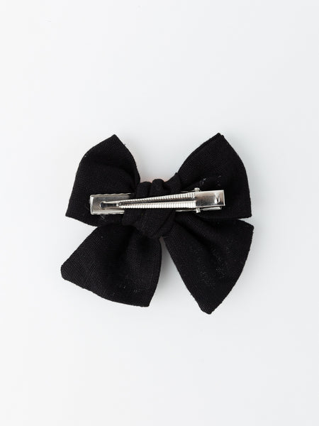 Halloween Knotted Bow Alligator Hair Clip- Black