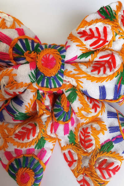 Garba Big Bow Alligator Clip- Multicolor