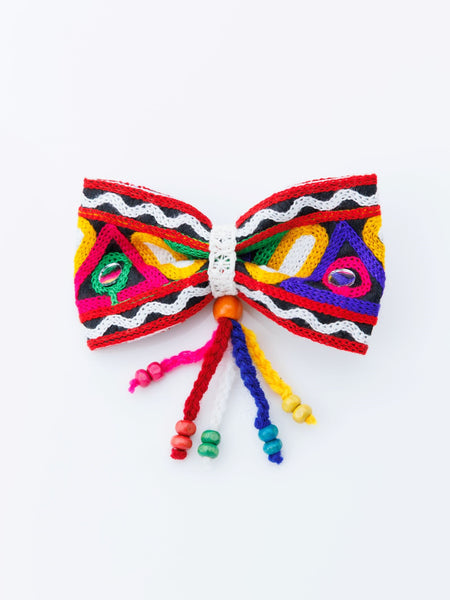 Navratra Pigtail with tassels Alligator Clip- Multicolor