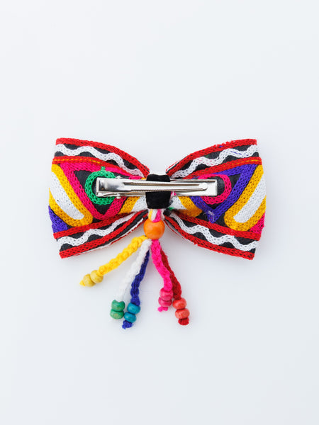 Navratra Pigtail with tassels Alligator Clip- Multicolor