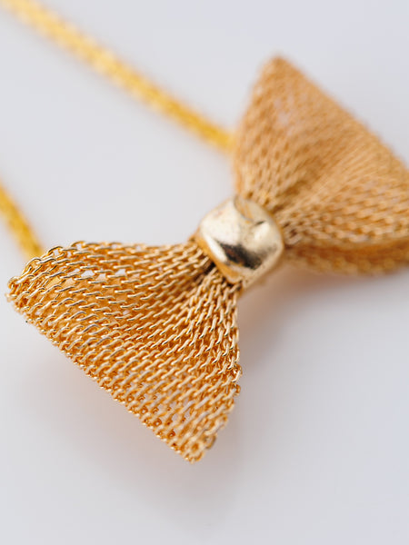 Princess Bow Adjustable Chain Bracelet - Gold