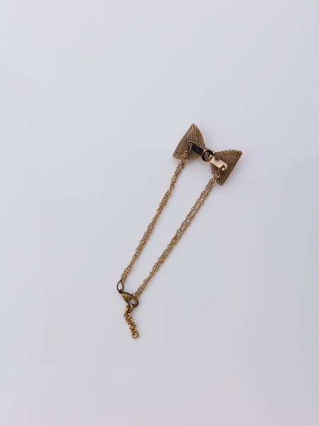 Sweet Bow Tie Chain Bracelet - Bronze