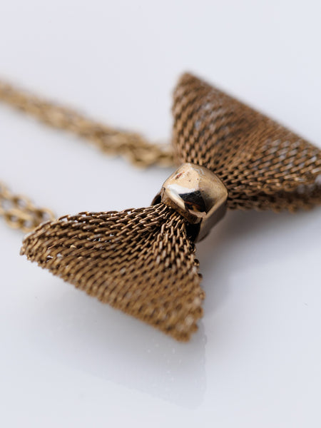 Sweet Bow Tie Chain Bracelet - Bronze