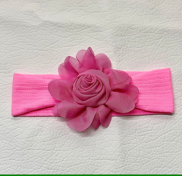 Chic Floral Baby Headband- Pink