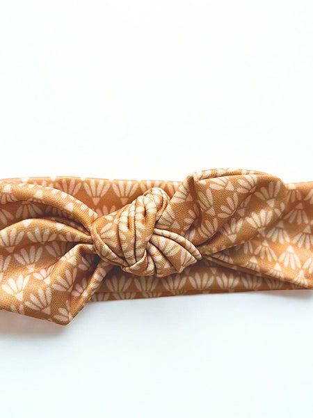Girl Bloom Knot Headband- Amber