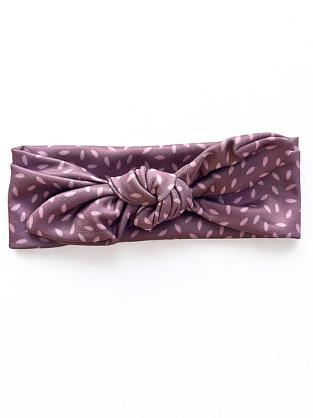 Girl Petal Knot Headband- Purple