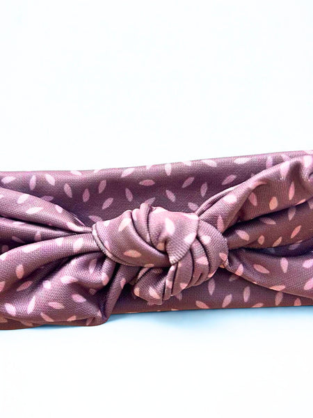 Girl Petal Knot Headband- Purple