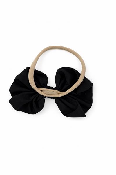 Fluffy Baby Headband- Black