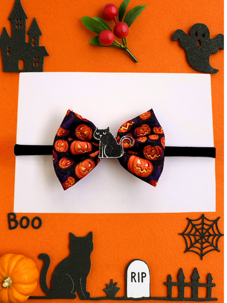 Halloween Cat Headband – Orange