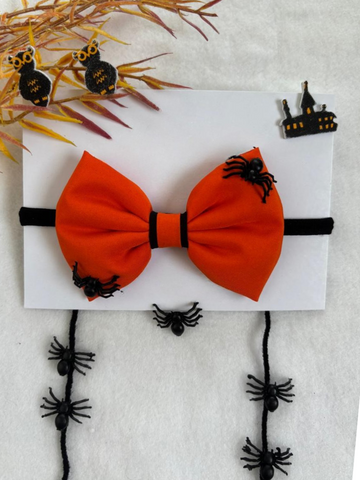 Halloween Spider Headband- Orange
