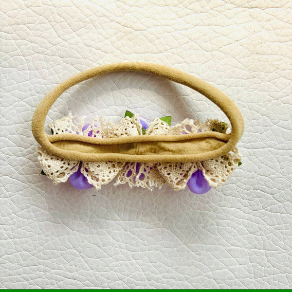 Pastel Pearl Baby Headband- Lavender