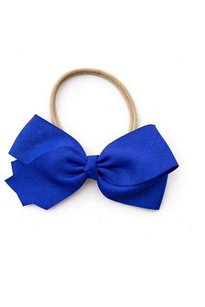 Chic Ribbon Bow Headband- Blue
