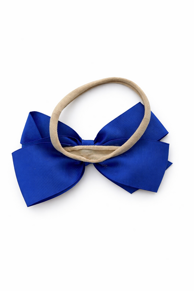 Chic Ribbon Bow Headband- Blue