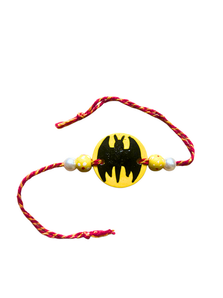 Kids Batman Rakhi- Yellow