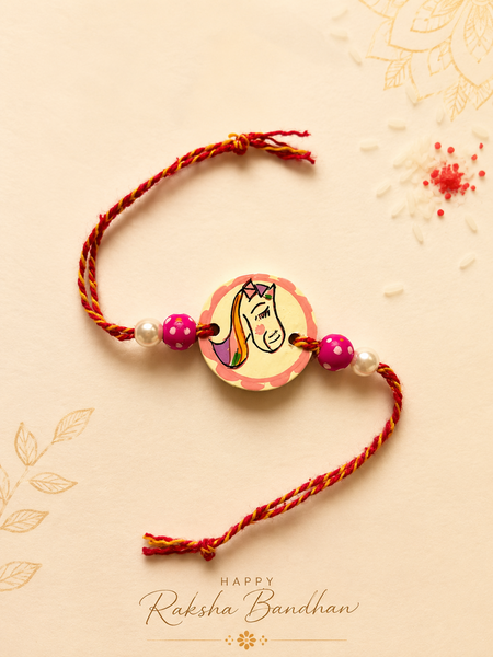 Kids Unicorn Rakhi- Yellow