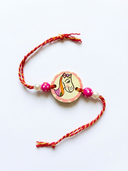 Kids Unicorn Rakhi- Yellow