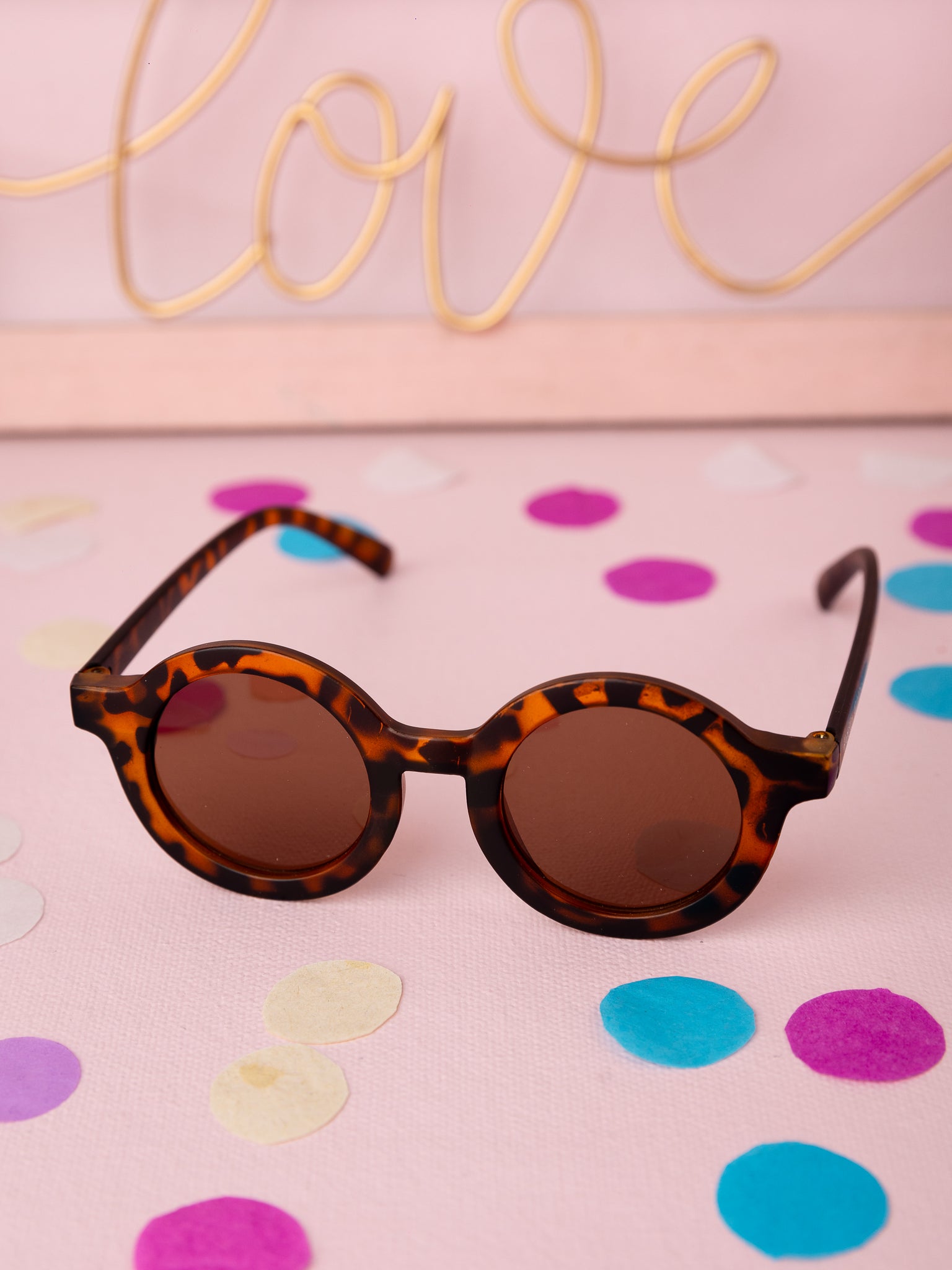 Kids Round Sunglasses - Animal Print