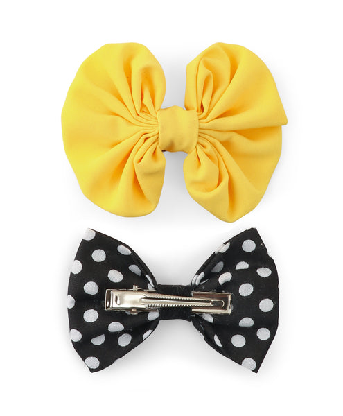 Alligator Clip Set - Yellow & Black