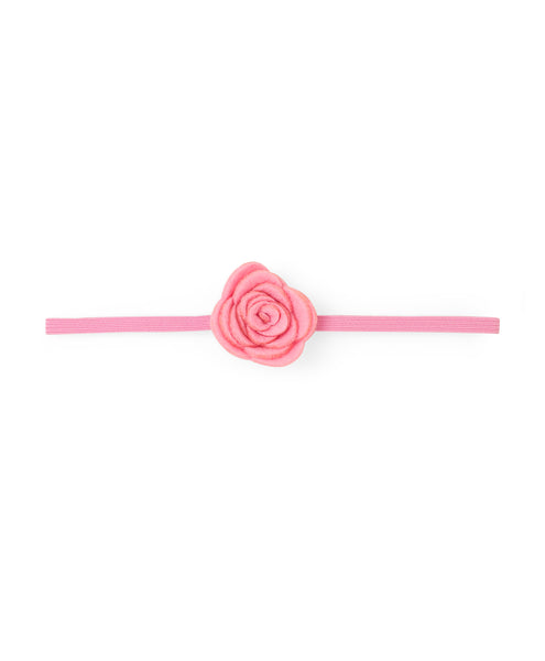 Rose & Bow Headband Set  - Purple, Light Pink & Light Blue