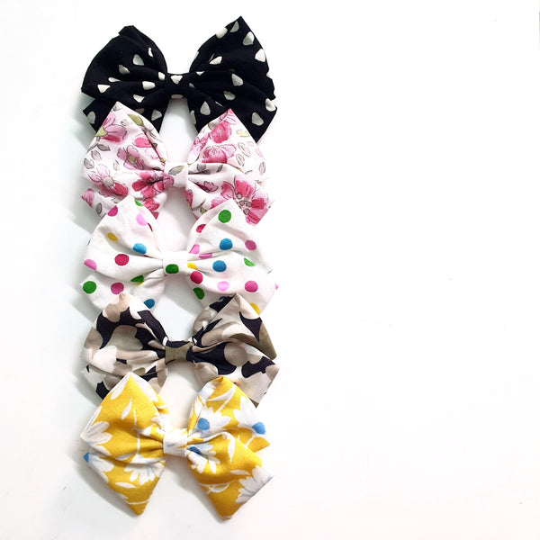 School Bow Alligator Clip