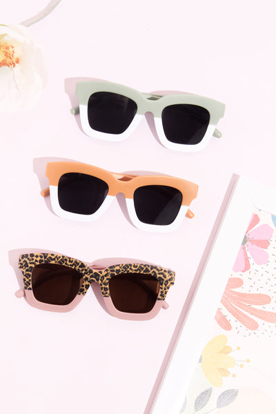 Kids Dual Color Sunglasses - Pistachio