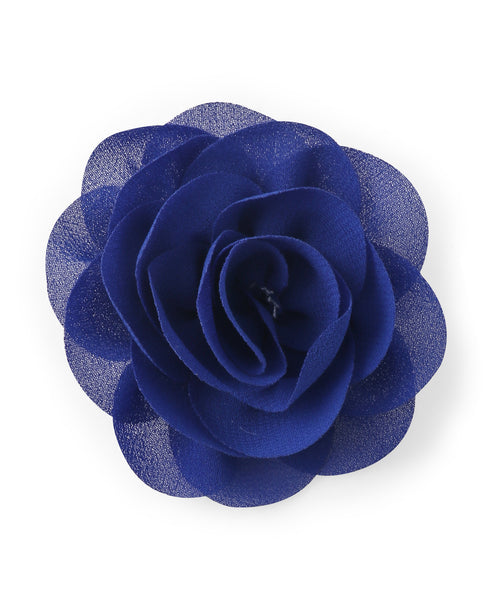 Delicate Rose Alligator Clip - Navy Blue