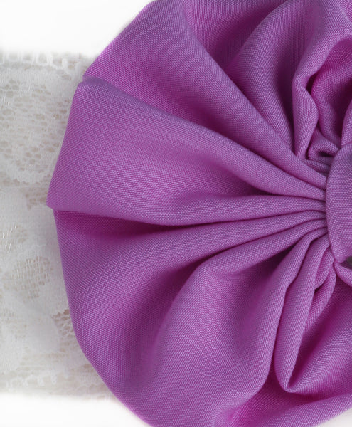 Big Bow Hairband - Purple