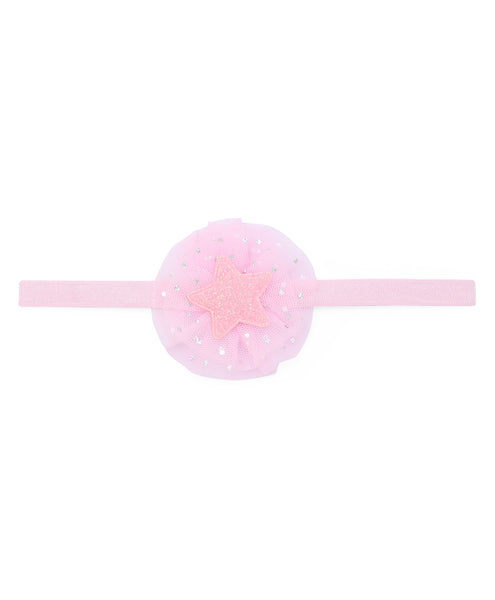 Glitter Star Headband - Light Pink