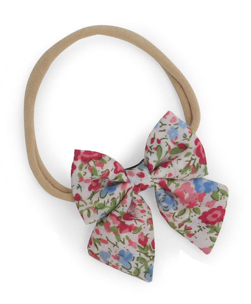 Petite Headband Set - Floral & Red