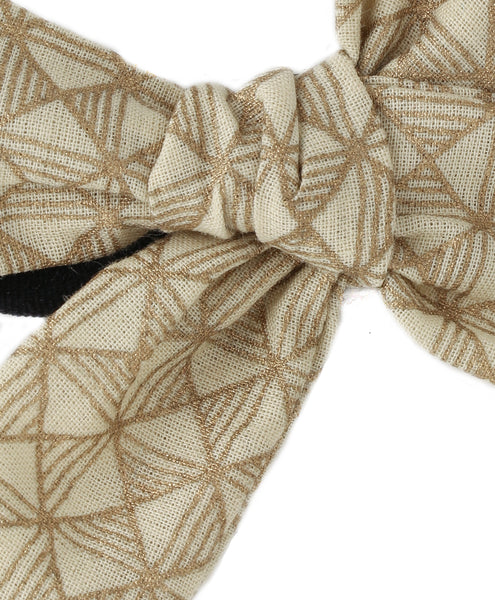 Tiny Knot Bow Headband - Golden