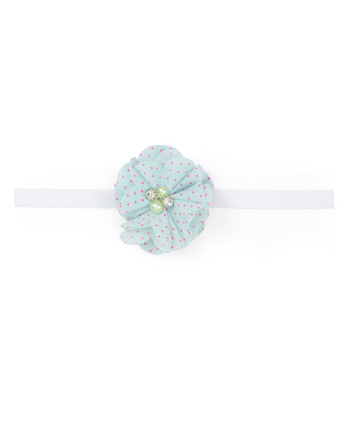 Flower Headband Set - Light Blue & Purple