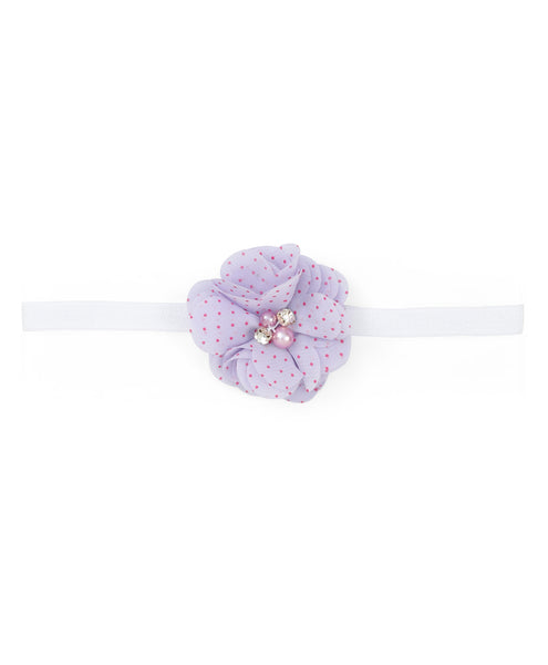 Flower Headband Set - Light Blue & Purple