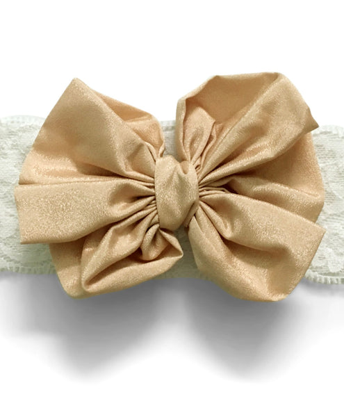 Big Bow Hairband - Golden