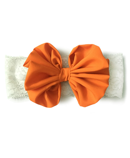 Big Bow Hairband - Orange