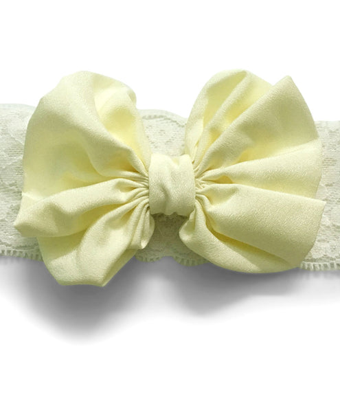 Big Bow Hairband - Off White