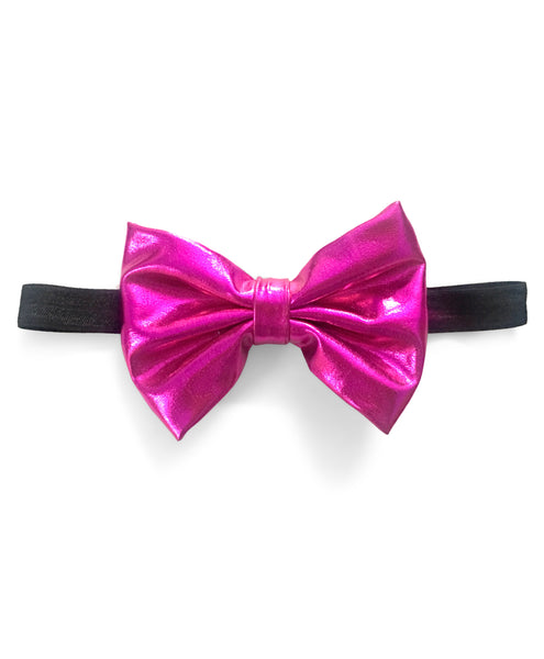 Big Leather Bow Headband