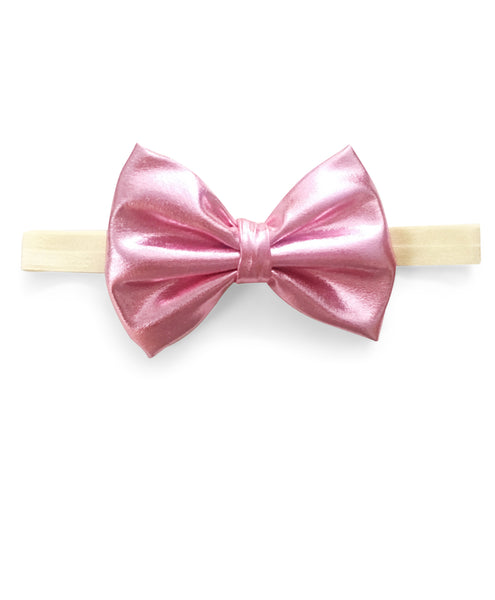 Big Leather Bow Headband