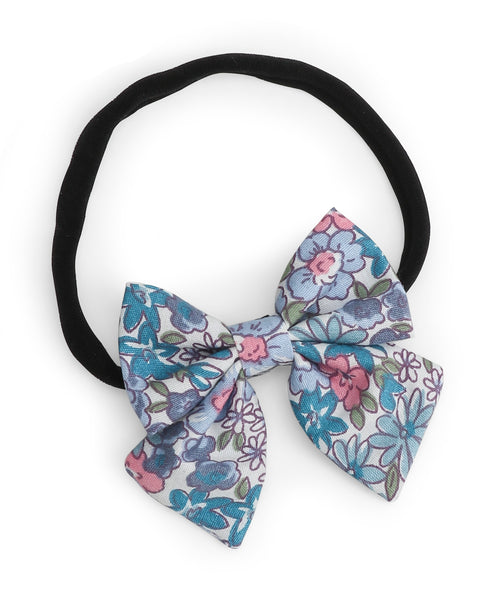 Petite Headband Set - Floral & Dark Blue