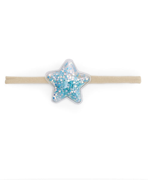 Sequin Star Headband - Light Blue