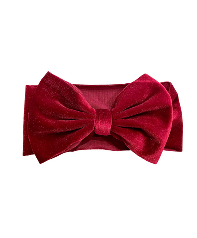 Velvet Baby Headwraps- Maroon