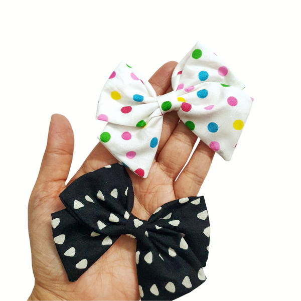 School Bow Alligator Clip