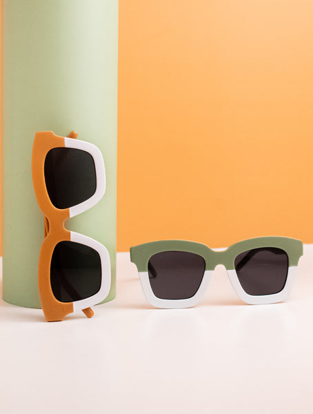 Kids Dual Color Sunglasses - Pistachio